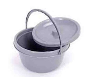 Commode bucket with lid